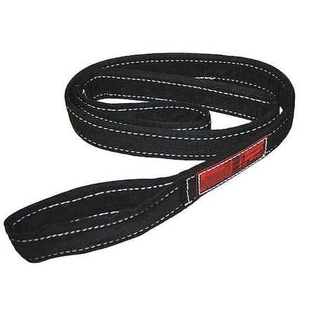 Synthetic Web Sling, Type 3, 3 ft L, 2 in W, Nylon, Black MPN:EEF-1-902CW-03