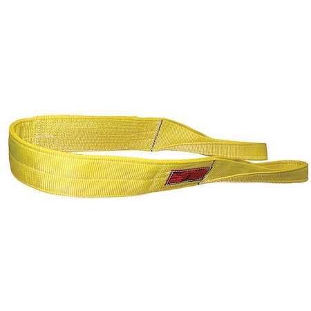Synthetic Web Sling, Type 3, 16 ft L, 4 in W, Nylon, Yellow MPN:EEF-1-904-16