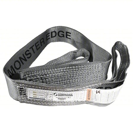 Web Sling, Flat Eye, 8 ft L, 12800 lb Cap. MPN:EEF-1-904ME-08