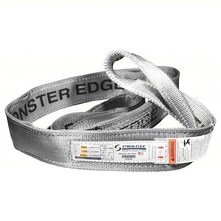 Web Sling, Flat Eye, 20 ft L, 8, 900 lb Cap. MPN:EEF-2-903ME-20