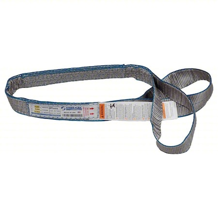 Web Sling, Flat Eye, 18 ft L, 16500 lb Cap MPN:EEF-2-906PGE-18