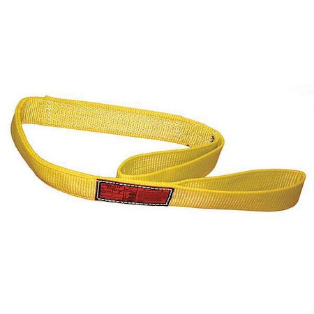 Synthetic Web Sling, Type 3, 11 ft L, 2 in W, Nylon, Yellow MPN:EEF-3-902-11