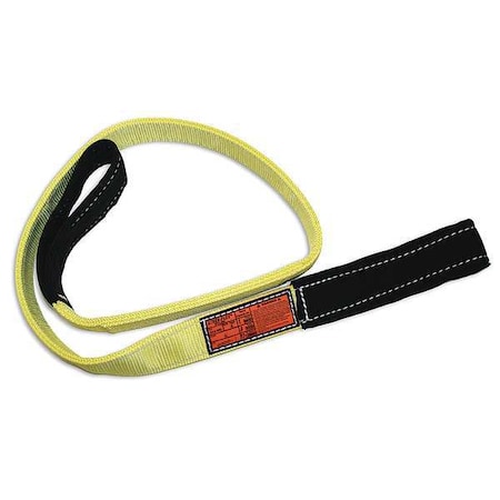 Synthetic Web Sling, Type 4, 3 ft L, 3 in W, Nylon, Yellow/Black MPN:EET-1-903CE-03