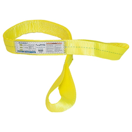 Web Sling, Twisted Eye, 12 ft L, 6, 400 lb MPN:EET-2-902PHV-12