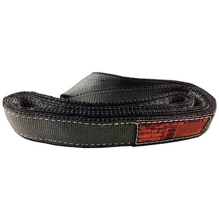 Synthetic Web Sling, Type 4, 8 ft L, 4 in W, Nylon, Gray MPN:EET-2-904ME-08