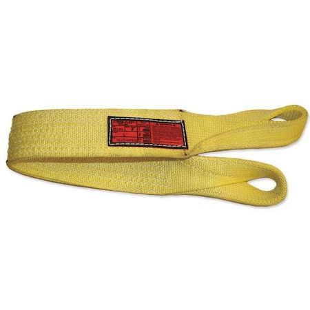 Synthetic Web Sling, Type 4, 8 ft L, 12 in W, Nylon, Yellow MPN:EET-3-912-08