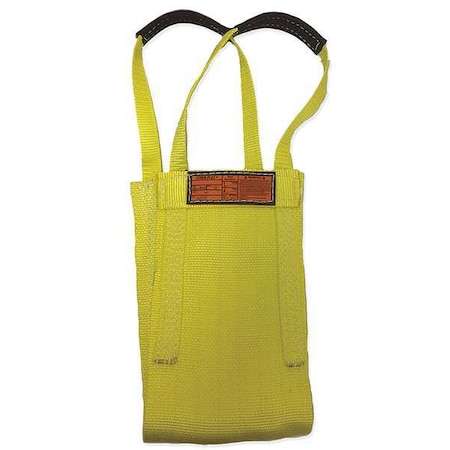 Synthetic Web Sling, Type 9, 10 ft L, 6 in W, Nylon, Yellow MPN:LB1-906-10