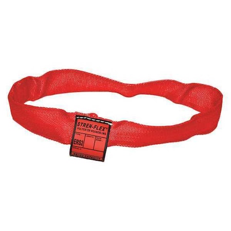 Round Sling, Endless, Red, 6ft. L, Polyester MPN:STRERS5-06