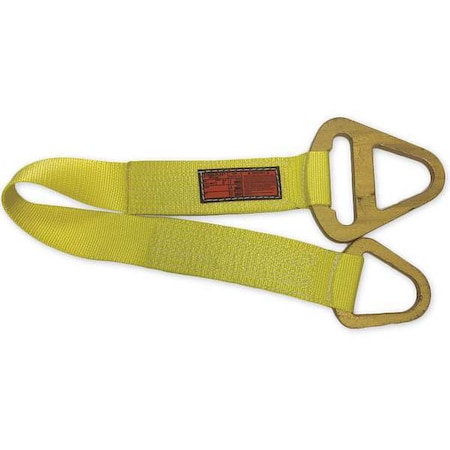 Synthetic Web Sling, Type 1, 8 ft L, 2 in W, Nylon, Yellow MPN:TCS1-902-08