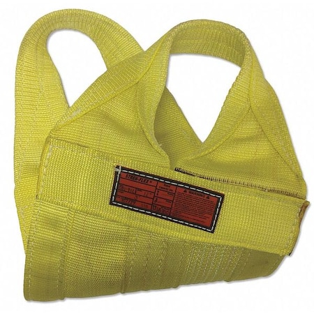 Synthetic Web Sling, Type 8, 12 ft L, 24 in W, Nylon, Yellow MPN:WB1-924-12