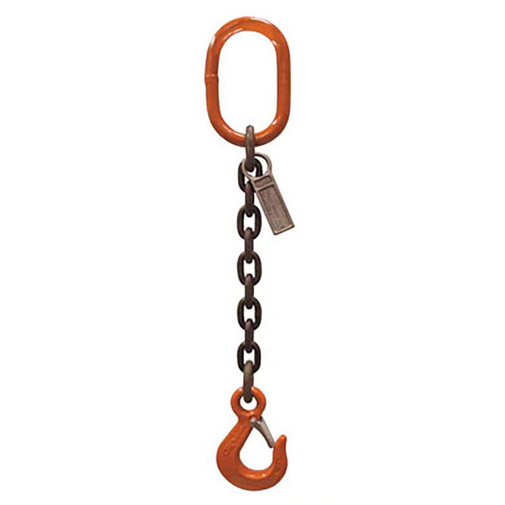 Chain Sling: 8' Long, 15,000 lb Vertical, Steel MPN:CM1608G10SOS