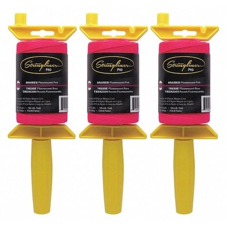 Fl Pink Braided TWINE-500'-Pro-Reel MPN:25462