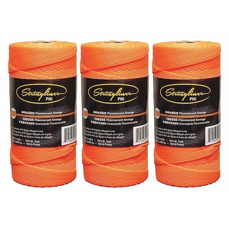 Masons Line, Braided, 1000 ft. L, PK3 MPN:35759