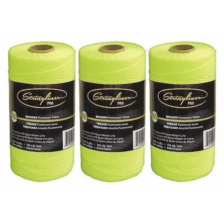 Fl Yellow Braided TWINE-1000'-Refill MPN:35765