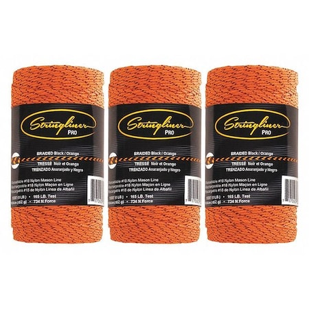 BLACK-ORANGE-BRAIDED-TWINE-1000'-Refill MPN:35791