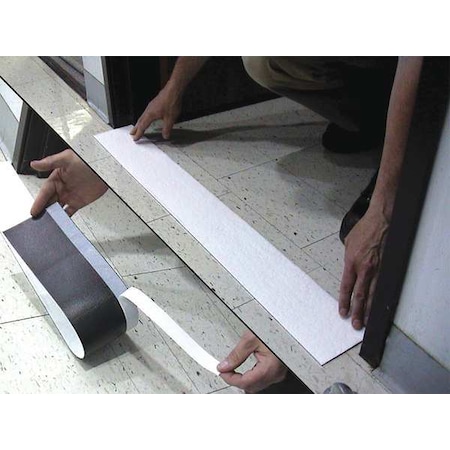 Sorbent Strip, 4 1/2 in x 48 in, Harsh Chemicals, White, 10 PK MPN:280249