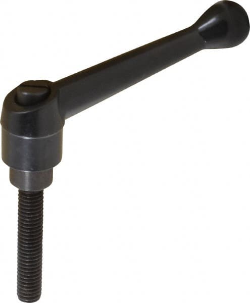 Adjustable Clamping Handle: Adjustable, 3/8-16 Thread, Zinc Alloy Handle, 5/8