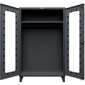 Strong Hold® Clearview Uniform Cabinet with Hanger Rod 48