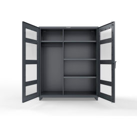 Strong Hold® Extra Heavy Duty Clearview Uniform Cabinet 60