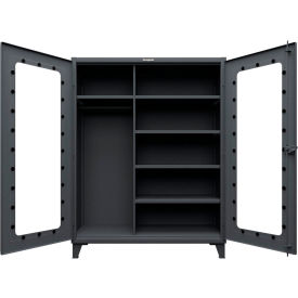 Strong Hold® Clearview Uniform Cabinet with 5 Shelves 60