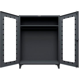 Strong Hold® Clearview Uniform Cabinet with Hanger Rod 60