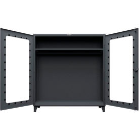 Strong Hold® Clearview Uniform Cabinet with Hanger Rod 72