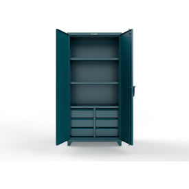 Strong Hold® Extreme Duty Cabinet w/6 Half-Width Drawers 3 Shelves 36
