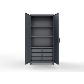 Strong Hold® EHD w/6 Half-Width Drawers 3 Shelves 36