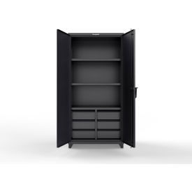 Strong Hold® Extreme Duty Cabinet w/6 Half-Width Drawers 3 Shelves 36