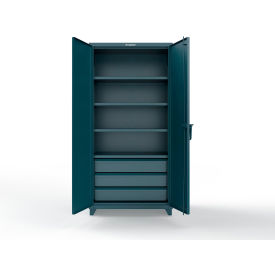 Strong Hold® Extreme Duty Cabinet with 3 Drawers 4 Shelves 36