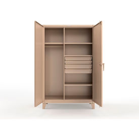 Strong Hold® Extreme Duty Uniform Cabinet w/ 4 Shelves 48