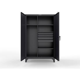 Strong Hold® Extreme Duty Uniform Cabinet w/ 4 Shelves 48