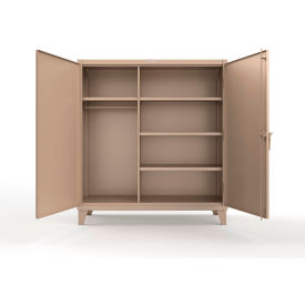 Strong Hold® Extreme Duty Uniform Cabinet w/ 4 Shelves 60