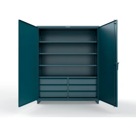 Strong Hold® Extra Heavy Duty Cabinet 6 Half-Width Drawers 4 Shelves 60
