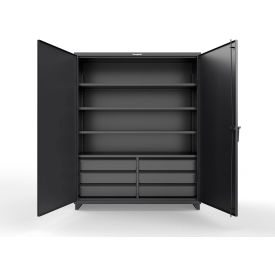 Strong Hold® Extra Heavy Duty Cabinet 6 Half-Width Drawers 4 Shelves60