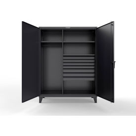 Strong Hold® Extra Heavy Duty Uniform Cabinet 7 Drawers 3 Shelves 60