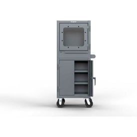 Strong Hold® Mobile Computer Cabinet w/ Retractable Keyboard 26
