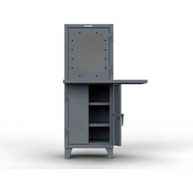 Strong Hold® Extreme Duty Computer Cabinet w/ 2 Workspaces 26