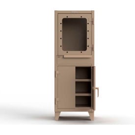 Strong Hold® Extreme Duty Computer Cabinet w/ Retractable Keyboard 26