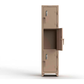 Strong Hold® 3-Tier 3 Door Extra Heavy Duty Digital Locker 18