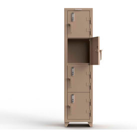 Strong Hold® 4-Tier 4 Door Extra Heavy Duty Digital Locker 18