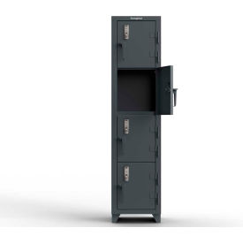 Strong Hold® 4-Tier 4 Door Extra Heavy Duty Digital Locker 18