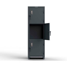 Strong Hold® 3-Tier 3 Door Extra Heavy Duty Digital Locker 24