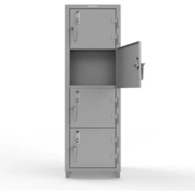 Strong Hold® 4-Tier 4 Door Digital Locker w/Keyless Entry Lock 24