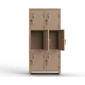 Strong Hold® 3-Tier 6 Door Extra Heavy Duty Digital Locker 36