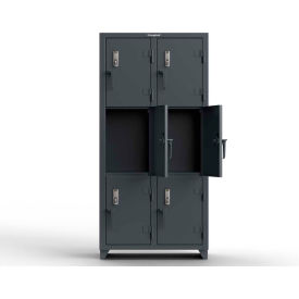 Strong Hold® 3-Tier 6 Door Extra Heavy Duty Digital Locker 36