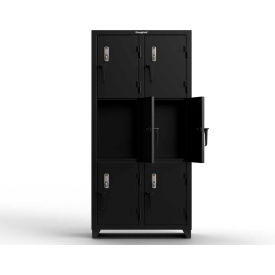 Strong Hold® 3-Tier 6 Door Extra Heavy Duty Digital Locker 36