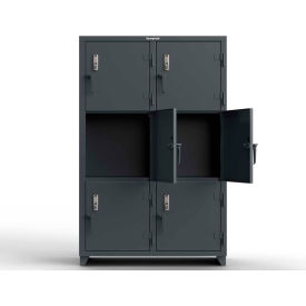 Strong Hold® 3-Tier 6 Door Extra Heavy Duty Digital Locker 48