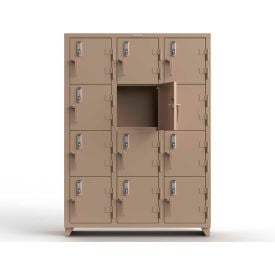 Strong Hold® 4-Tier 12 Door Extra Heavy Duty Digital Locker 54