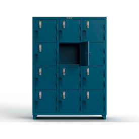 Strong Hold® 4-Tier 12 Door Extra Heavy Duty Digital Locker 54